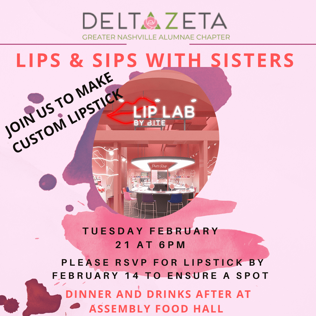 Join us for Lips and Sips with Sisters